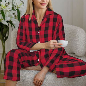 Personalized Christmas Pajamas Sets for Her with Photo Names as Holiday Gifts