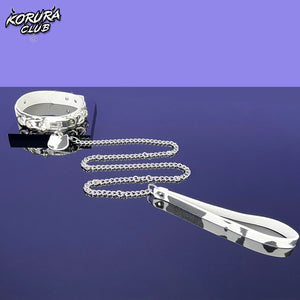 Cow-Print Pet Collar with Leash KH18