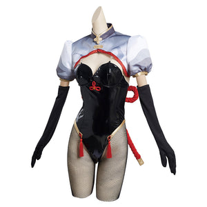 Genshin Impact Shen He Bunny Girls Cosplay Costume