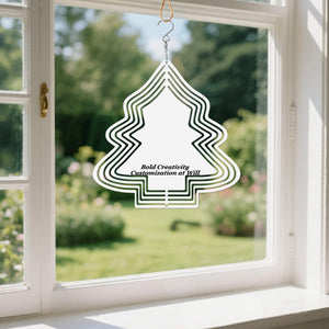 Mandala Wind Chimes - Christmas Tree