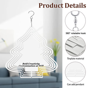 Mandala Wind Chimes - Christmas Tree