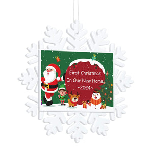 Personalized New Home Christmas Snowflake Ornament Holiday Gifts
