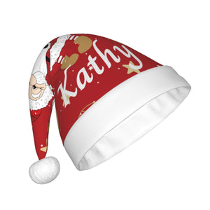Custom Christmas Hat with Name for Him Her Family (Santa Claus)