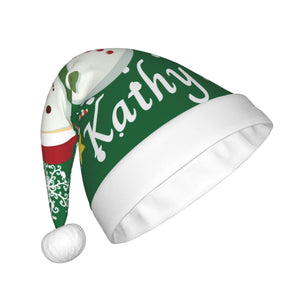 Personalized Christmas Snowman Hat with Name for Him Her Family
