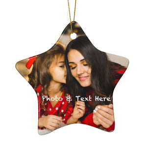 Personalized Christmas Ornaments Decor Gift for Kids Mom Dad Family Wedding Married