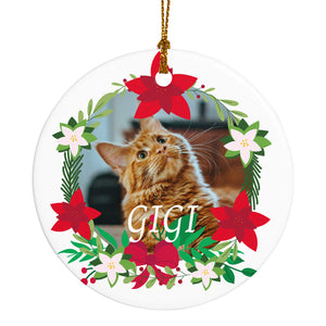Custom Christmas Ornaments for Kitty Cat Pet as Holiday Gifts
