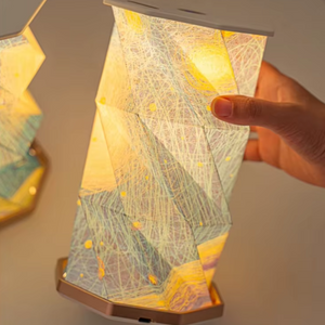 Origami Folding Paper Lamp – LED Decorative Ambient Table & Desk Light