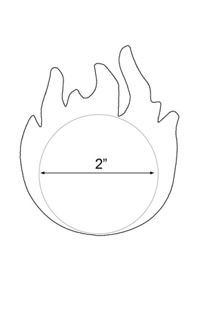 Blue Flame Nipple Pasties