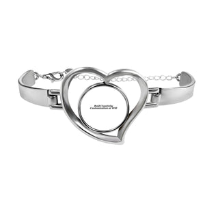 Heart-shaped bracelet