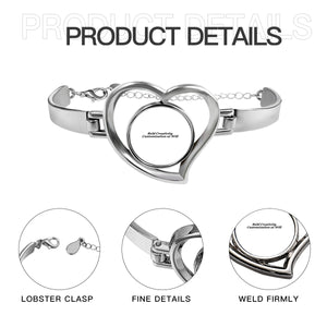 Heart-shaped bracelet