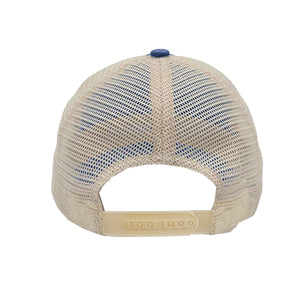 Washed denim mesh hat