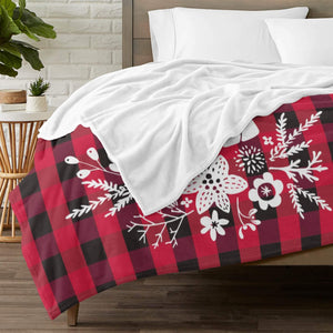 Personalized Flannel Blanket with Photo, Custom Bear Crhistmas Blankets Gifts for Her Him