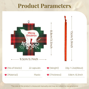 Personalized Christmas Building Brick Blocks Ornaments for Kids Him Her Family as Holiday Gifts