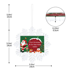 Personalized New Home Christmas Snowflake Ornament Holiday Gifts