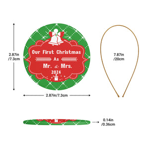 Custom First Christmas Ornaments Wedding Gifts for Couples