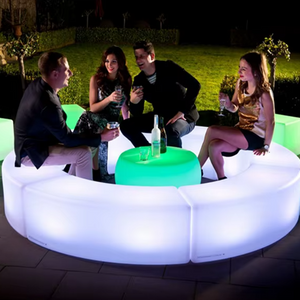 LumiNa Modular Waterproof LED Lounge Furniture – Customizable Outdoor LED Seating & Decor