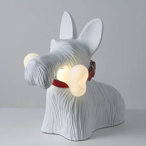 Scottie Dog Table Lamp – Decorative LED Dog Shaped Lamp for Home & Living Spaces