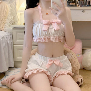 Cute bow pajama set  KF83892