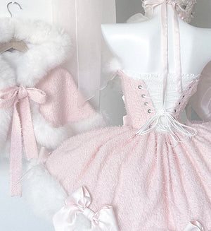 Christmas Pink Bow Dress SD89