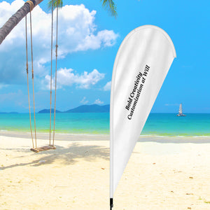 Outdoor advertising teardrop flag - 4.3 x 11.5 ft