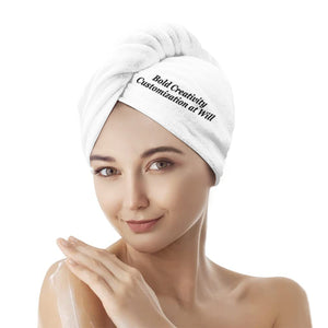 Flannel hair drying cap