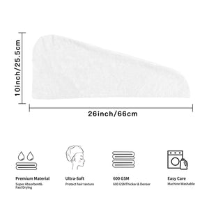 Flannel hair drying cap