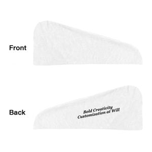 Flannel hair drying cap