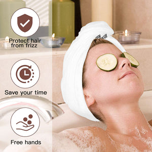 Flannel hair drying cap