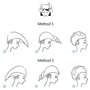 Flannel hair drying cap