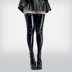 Basic leather stockings KS01