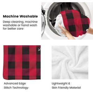 Personalized Flannel Blanket with Name for Her Him, Custom Bear Crhistmas Blankets Gifts