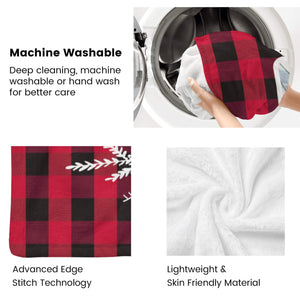 Personalized Flannel Blanket with Photo, Custom Bear Crhistmas Blankets Gifts for Her Him