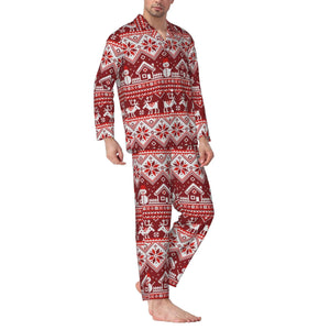 Personalized Christmas Snowman Pajamas Sets for Men Holiday Gifts