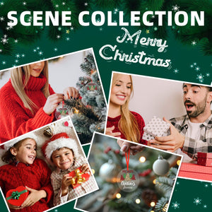 Personalized Merry Christmas Glass Ornaments with Name as Holiday Gifts