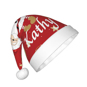 Custom Christmas Hat for Kids Girls Boys with Name (Santa Claus)