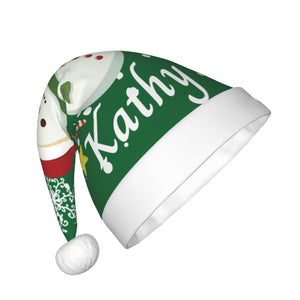Personalized Christmas Hat for Girls Boys Kids with Name (Snowman)