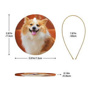 Personalized Christmas Ornaments with Photo Name for Baby Kids Family Wedding Gifts