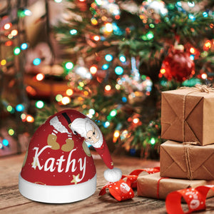 Custom Christmas Hat with Name for Him Her Family (Santa Claus)