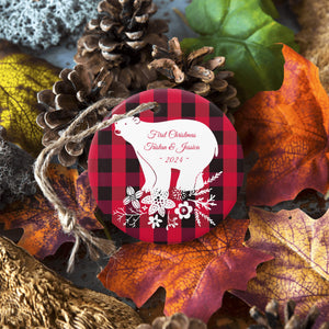 Personalized First Christmas Ornaments Wedding Gifts for  Couples