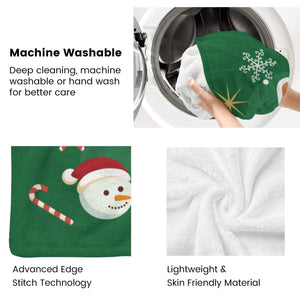 Personalized Christmas Blankets with Photo, Custom Flannel Blanket Gifts for Him Her Couples