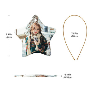 Personalized Christmas Ornaments Decor Gift for Kids Mom Dad Family Wedding Married