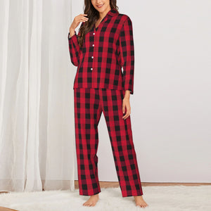 Personalized Christmas Pajamas Sets for Her with Photo Names as Holiday Gifts