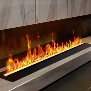 Smart 3D Water Vapor Flame Bar – LED Water Mist Fireplace Insert with App & Remote Control
