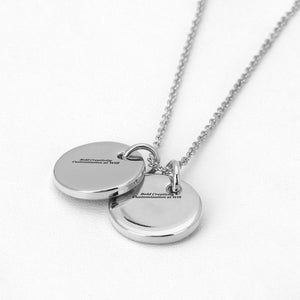 Disc necklace (single-sided laser engraving)