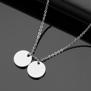Disc necklace (single-sided laser engraving)