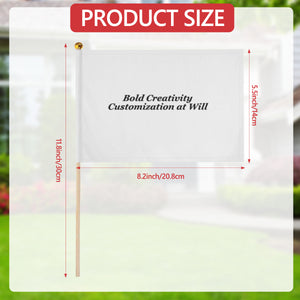 Hand flag and car flag (different-sided design)