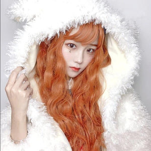 Long curly double ponytail female Lolita wig WS2076