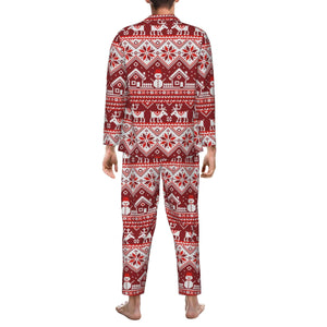 Personalized Christmas Snowman Pajamas Sets for Men Holiday Gifts