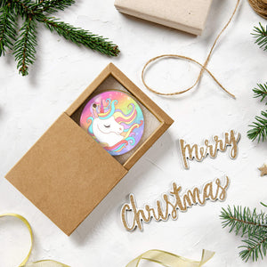 Personalized Christmas Unicron Rainbow Ornaments with Name Holiday Gifts for Her Kids