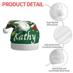 Personalized Christmas Snowman Hat with Name for Him Her Family